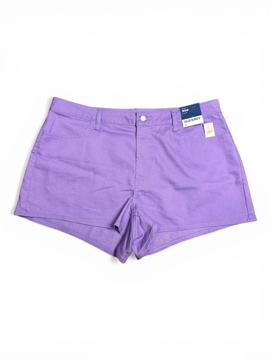 Old Navy Plus Size Purple Lilac High-Rise Stretch Shorts 20 Inseam 3” - Picture 4 of 7